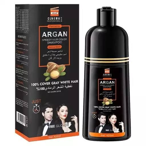 شامپو رنگ گیاهی مو حاوی روغن آرگان نیترو کانادا حجم 420 میل