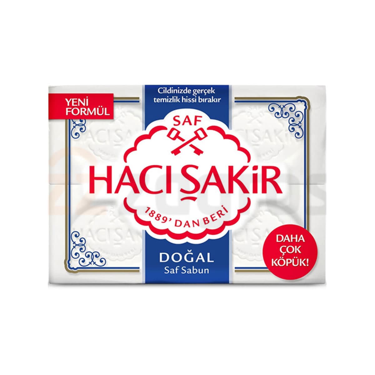 صابون حاجی شاکر HACI SAKIR مدل DOGAL بسته 4 عددی