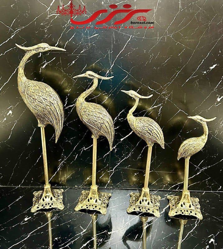 مجسمه برنزی درنا 4 تایی