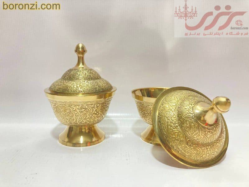 قندان طاووس نیم پایه کوچک