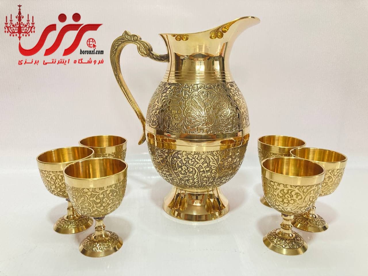 ست پارچ و جام اردکی برنجی