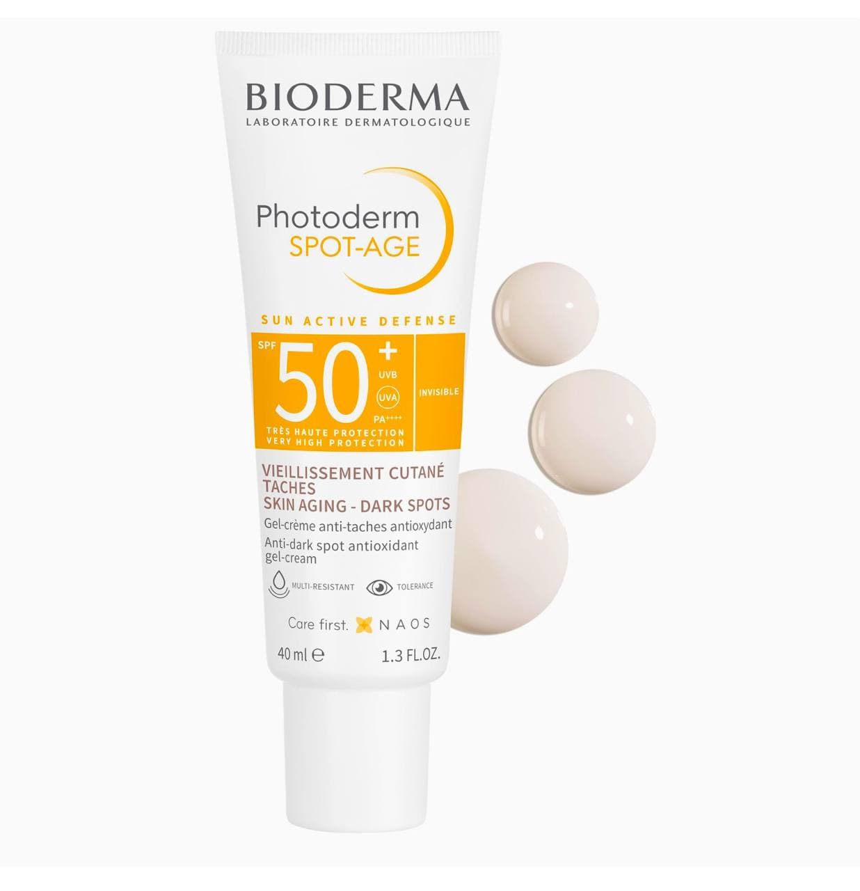 ضد آفتاب بایودرما فتودرم مدل +SPOT-AGE SPF 50 بیرنگ حجم 40 میل — تصویر ۳