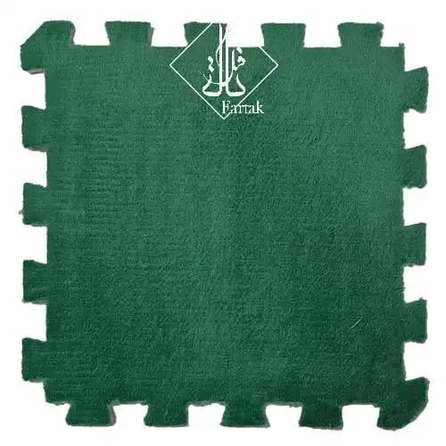 موکت پازلی 34 سانت سبز