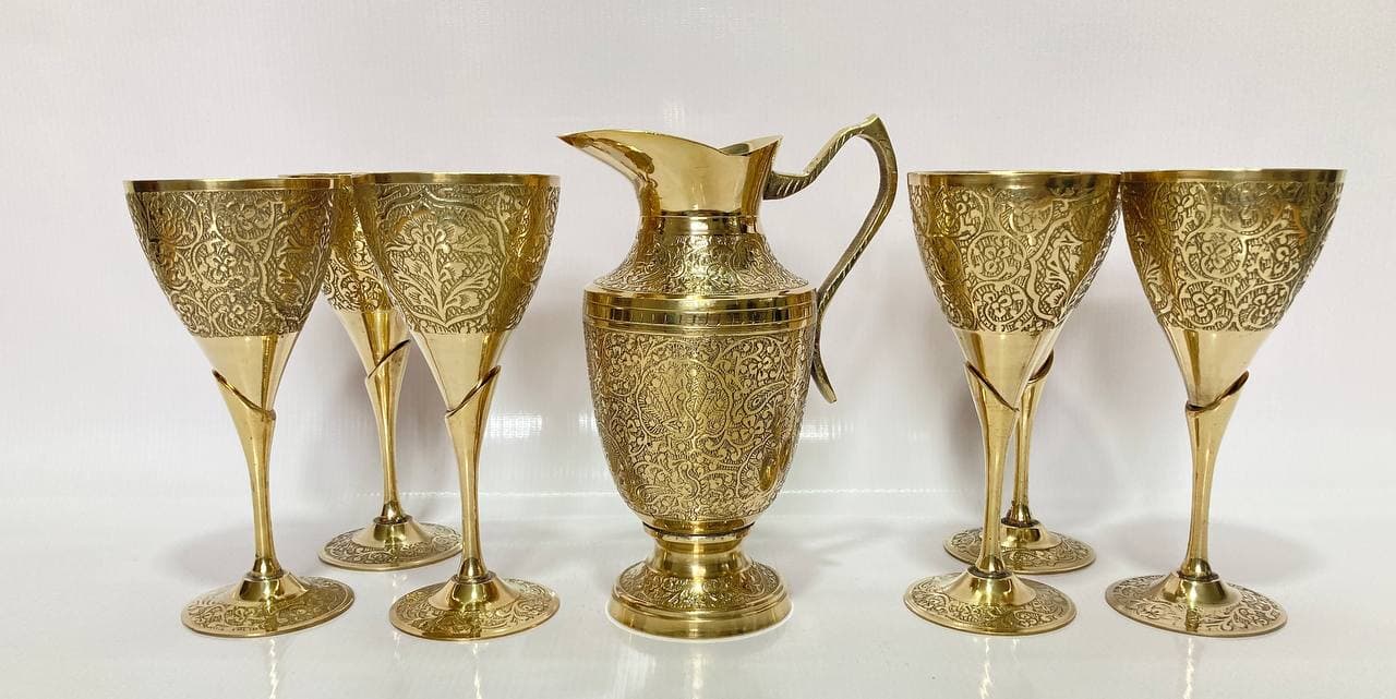 ست پارچ و جام قلم پرکار و سنگین