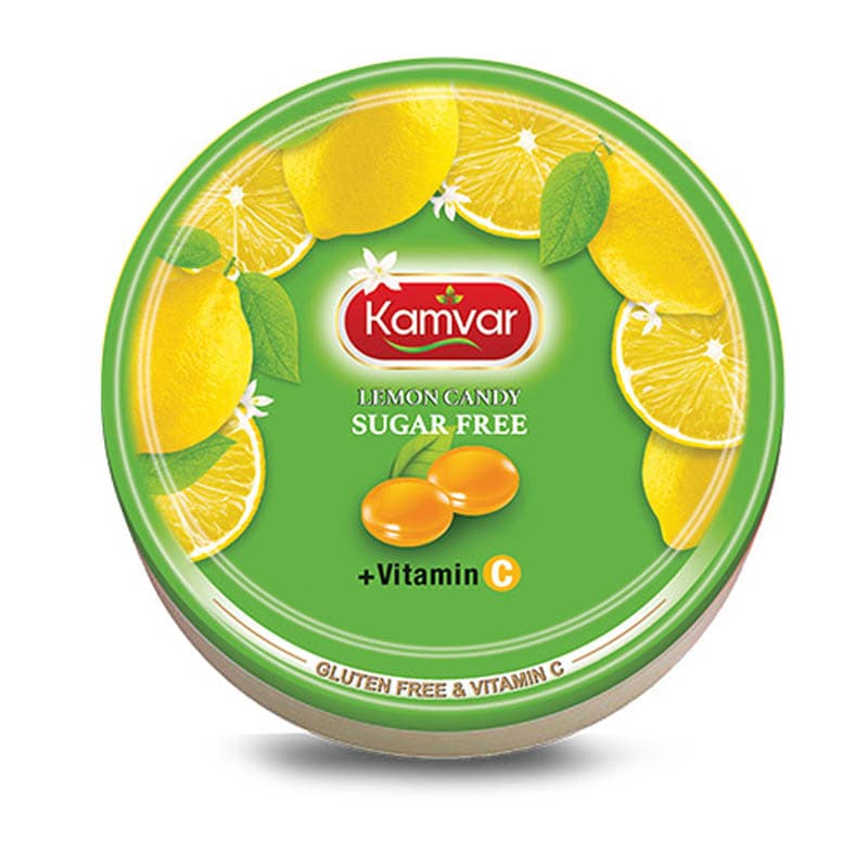 آبنبات رویال لیمویی کامور 150 گرمی