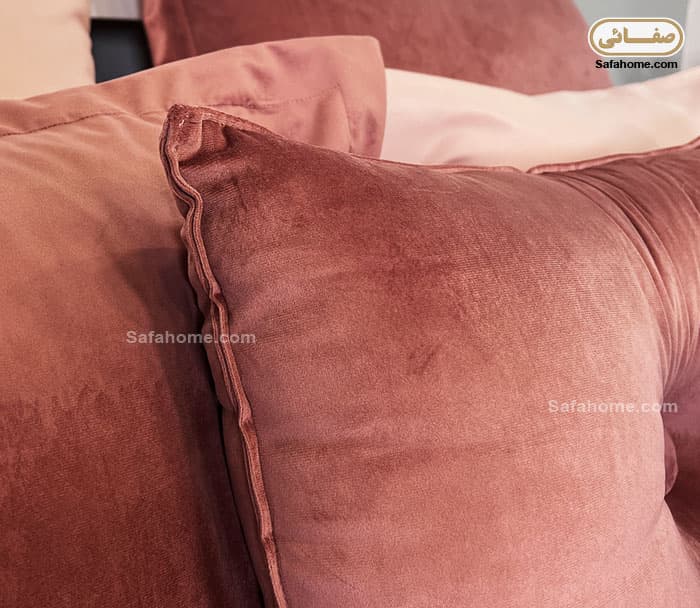 روتختی یک نفره مخمل کالیفرنیا 5 تکه طرح لوزی پوست پیازی — تصویر ۷