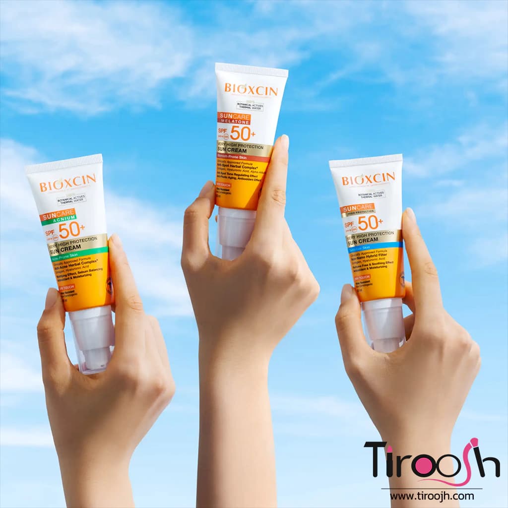 ضد آفتاب رنگی پوست خشک و نرمال بیوکسین SPF 50 (رنگ نچرال) — تصویر ۵