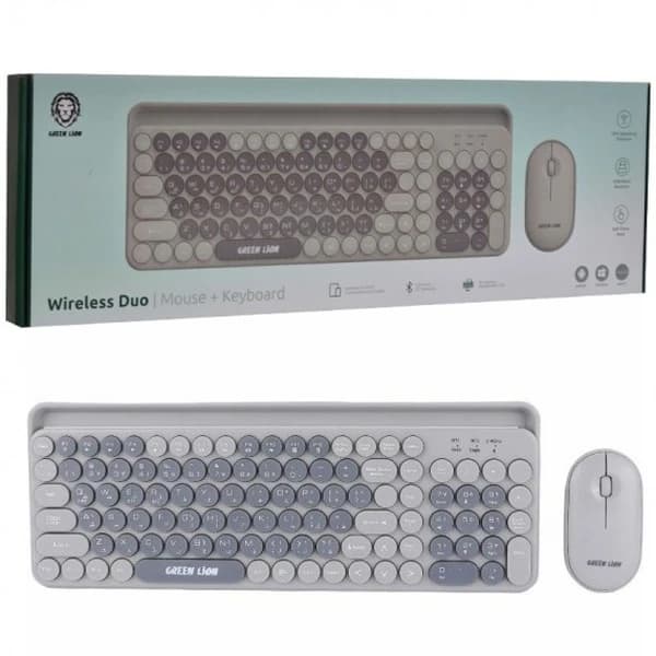 ست ماوس و کیبورد بی سیم گرین لاین مدل Green lion Wireless Duo GNWLDUKYBK — تصویر ۶