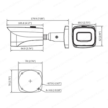 دوربین HDCVI داهوا مدل DH-HAC-HFW2802EP-A — تصویر ۳