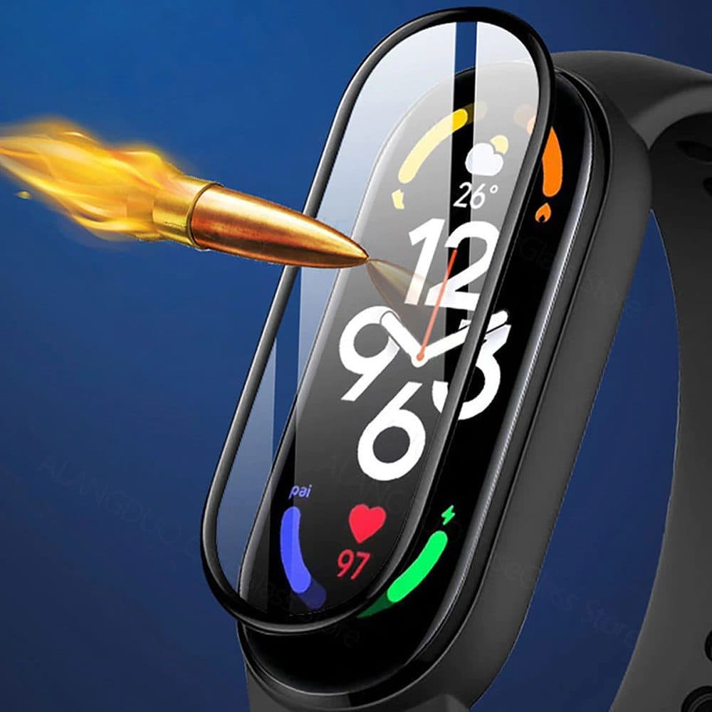 محافظ صفحه نمایش مناسب برای ساعت هوشمند شیائومی Mi Band 7 — تصویر ۵