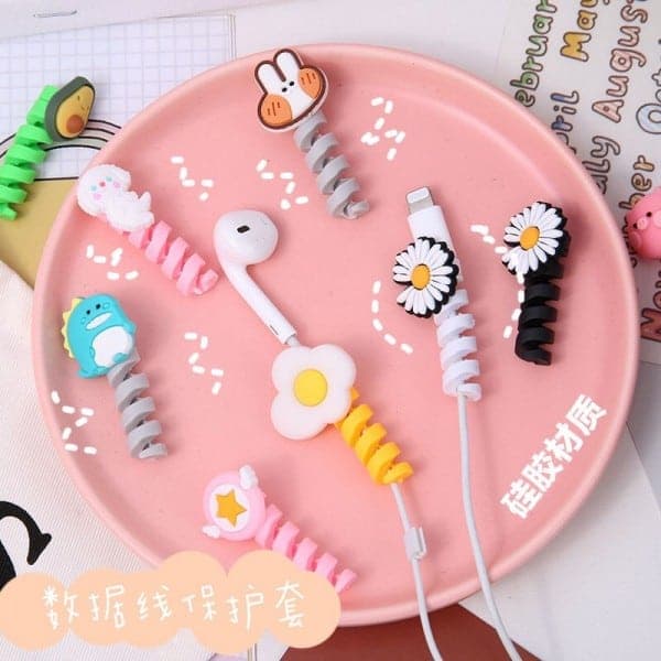 محافظ کابل شارژ طرح دار فانتزی