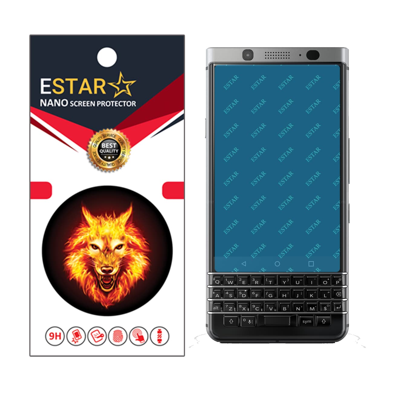 نانو گلس ای استار blackberry keyone