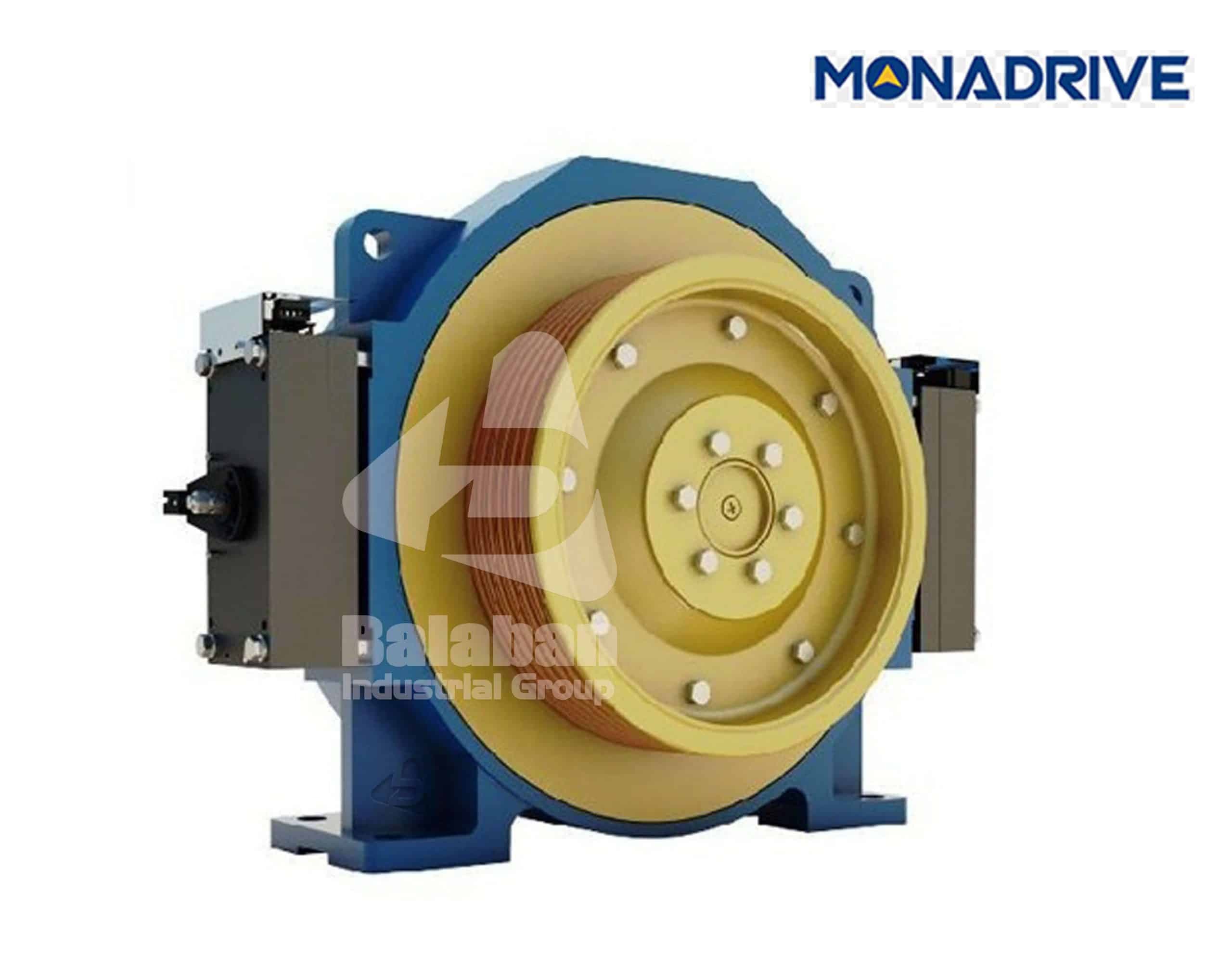 موتور گیرلس مونادرایو(1:1) Monadrive-MCK200-4KW-VVVF-1m/s