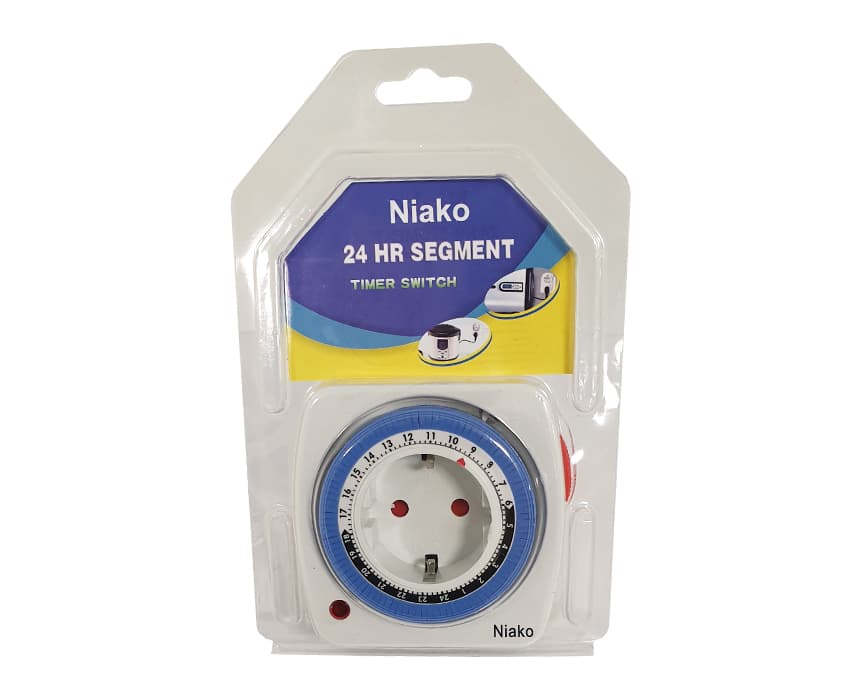 تایمر پریز دار 24 ساعته آنالوگ نیاکو مدل TG-28A — تصویر ۳