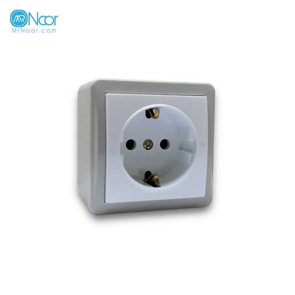 پریز روکار ارت دار پارت الکتریک 4052