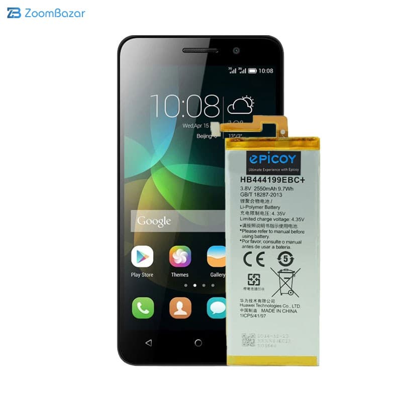 باتری موبایل اپیکوی مدل Gorillonor Irj ظرفیت 2550 میلی آمپر ساعت سازگار با گوشی موبایل آنر 4c — تصویر ۴