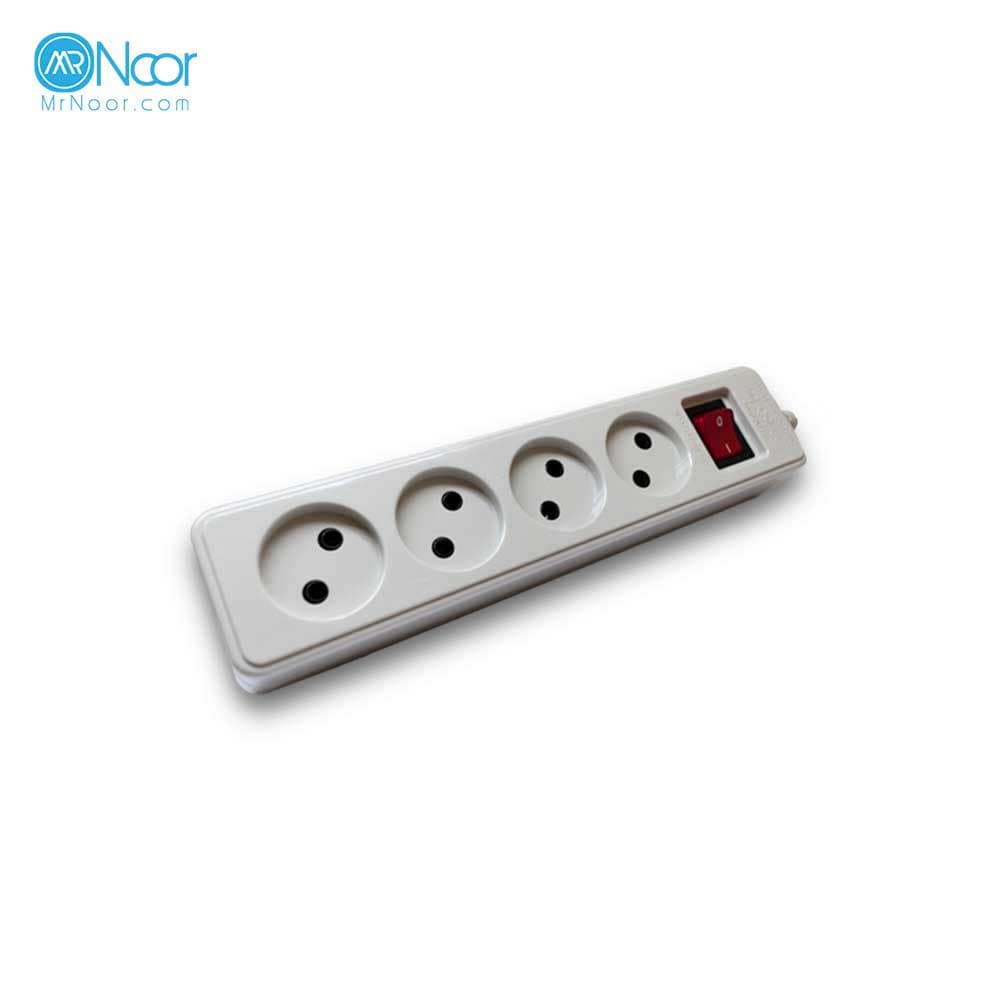 پریز چهار خانه بدون ارت پارت الکتریک 653
