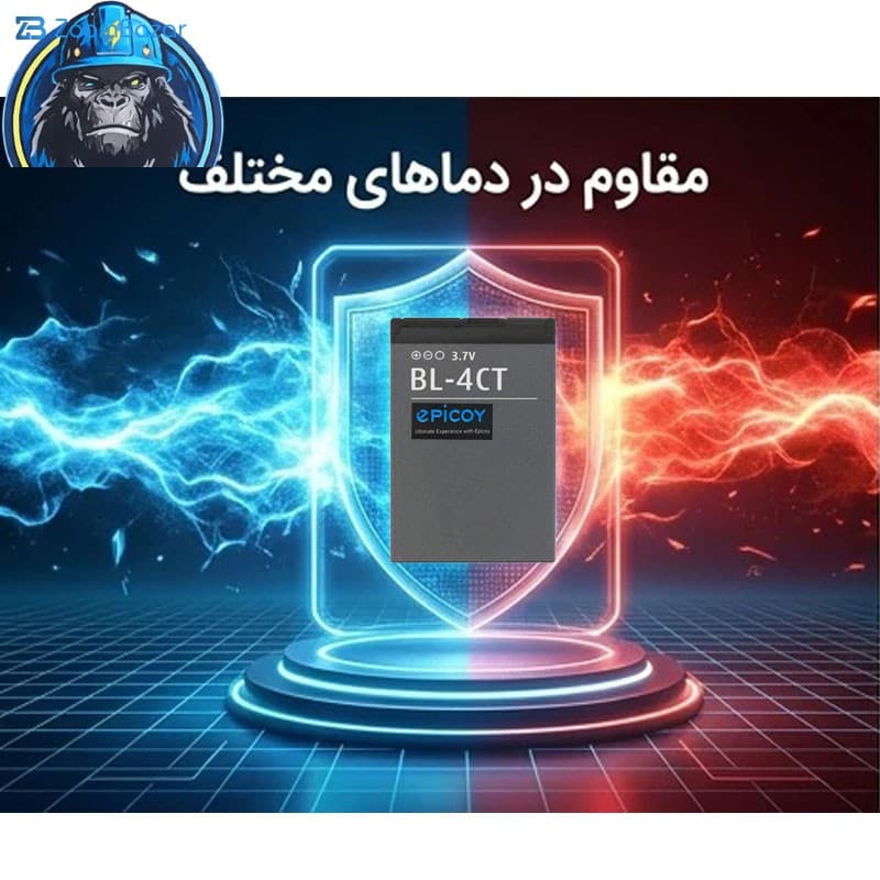باتری موبایل اپیکوی مدل Gorillokia Irj ظرفیت 860 میلی آمپر ساعت سازگار با گوشی موبایل نوکیا BL-4CT — تصویر ۵