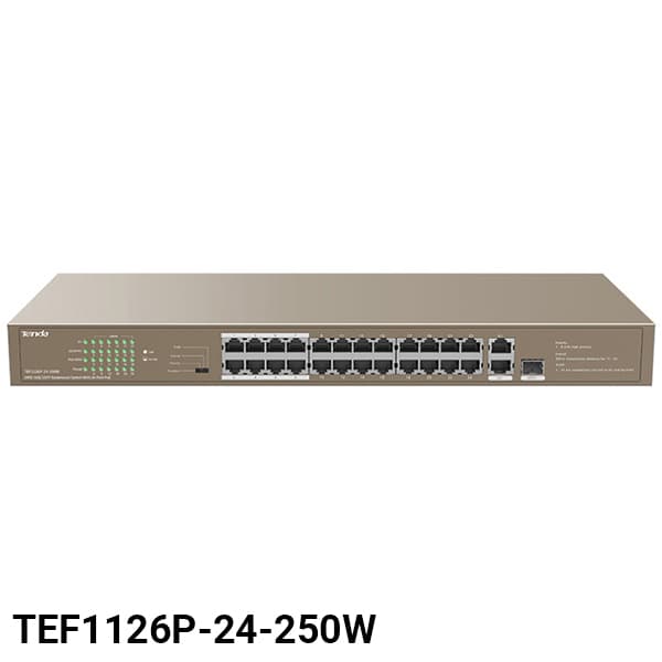 سوئیچ 24 پورت تندا TEF1126P-24-250W