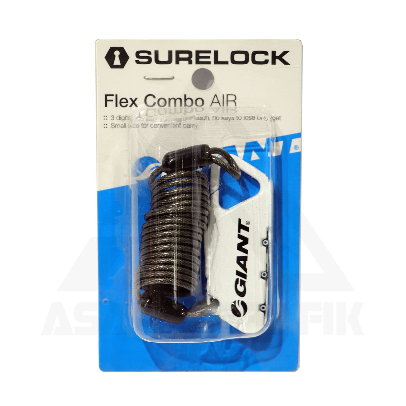 قفل دوچرخه جاینت مدل Flex Combo Air سفید — تصویر ۲