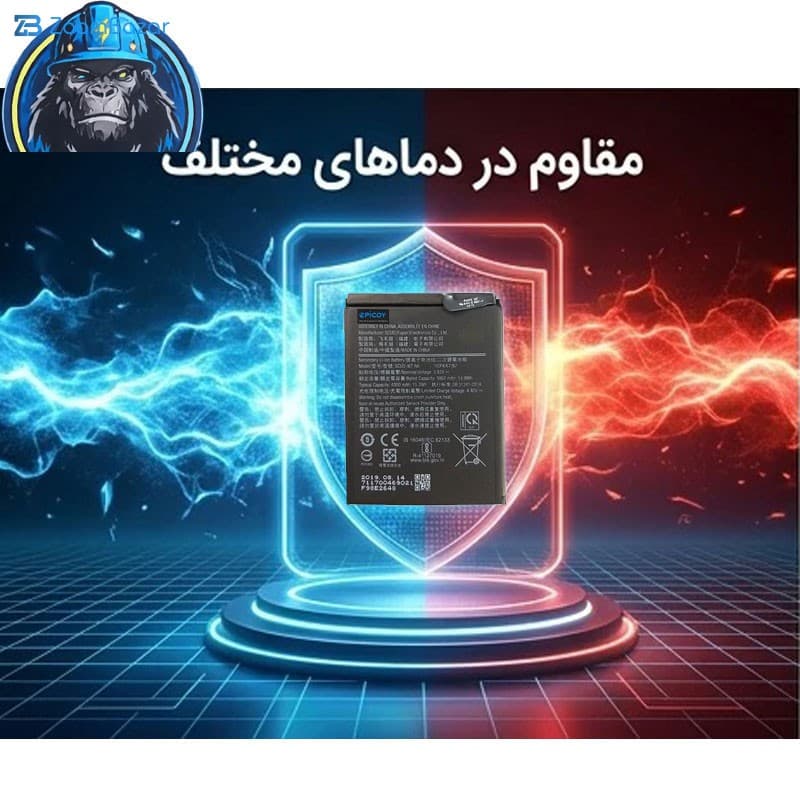 باتری موبایل اپیکوی مدل Gorillong Irj ظرفیت 4000 میلی آمپر ساعت سازگار با گوشی موبایل سامسونگ Galaxy A10s — تصویر ۷