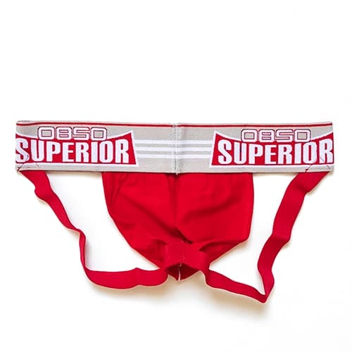 شورت مردانه Jockstrap اورجینال برند 0850 (BS) – ORLVS فانتزی پشت باز 2 بند قرمز — تصویر ۴