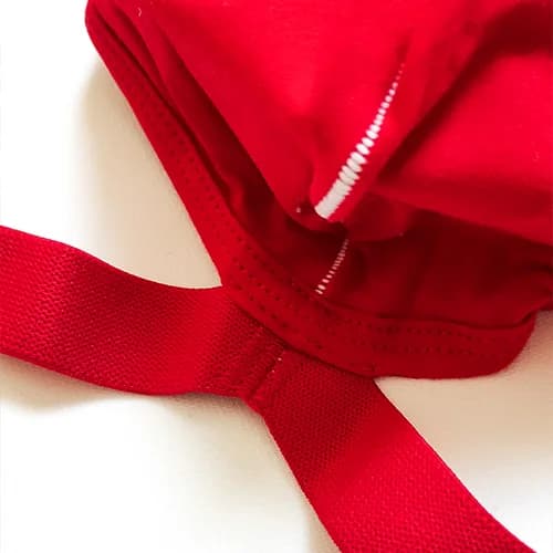 شورت مردانه Jockstrap اورجینال برند 0850 (BS) – ORLVS فانتزی پشت باز 2 بند قرمز — تصویر ۷