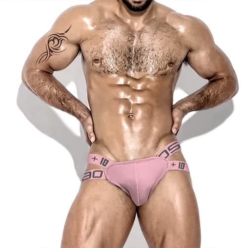 شورت مردانه Jockstrap اورجینال برند 0850 (BS) – ORLVS فانتزی Backless پشت باز 2 بند دور ران — تصویر ۳