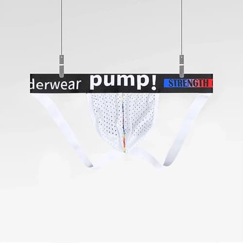 شورت مردانه Jockstrap اورجینال برند پامپ Pump فانتزی پشت باز 2 بند — تصویر ۳