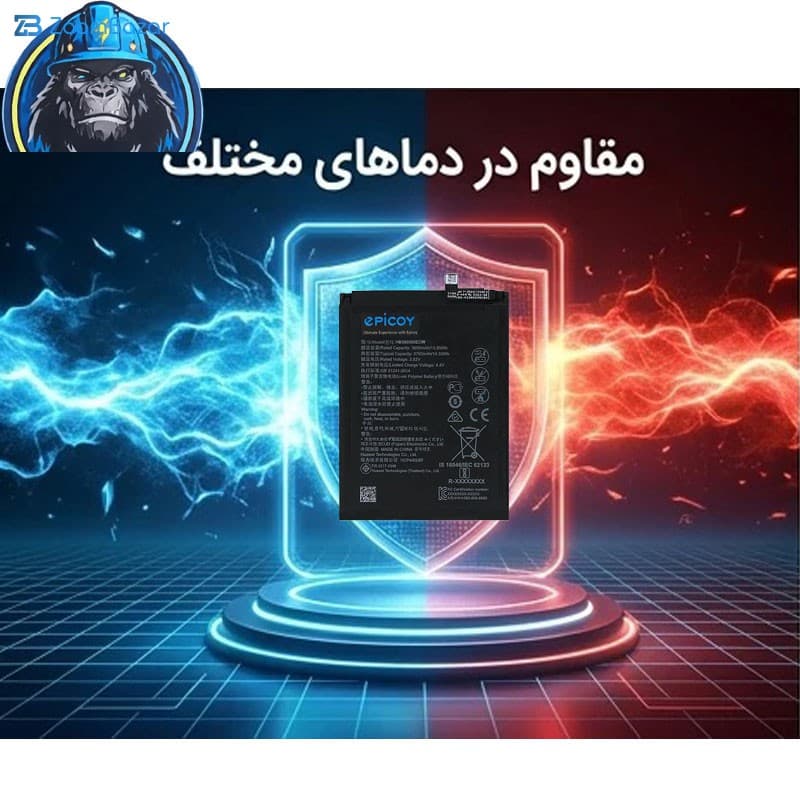 باتری موبایل اپیکوی مدل Gorillonor Irj ظرفیت 3750 میلی آمپر ساعت سازگار با گوشی موبایل آنر 8X — تصویر ۷