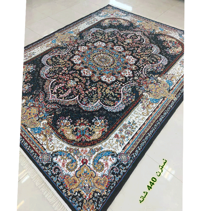 فرش کاشان نسترن ۴۴۰ شانه