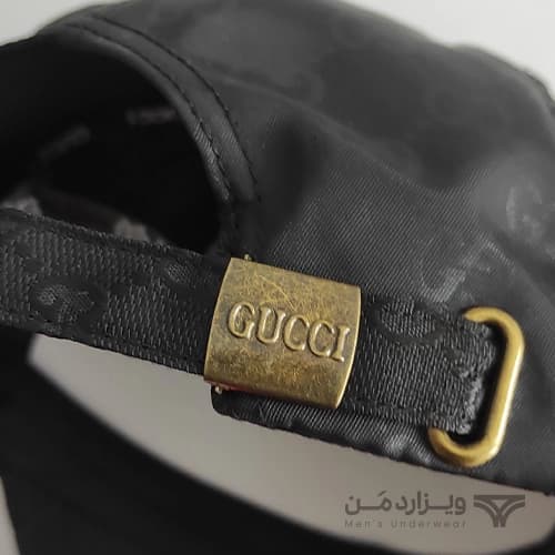 کلاه کپ (لبه دار) مردانه گوچی GUCCI ایتالیا لوگو دار — تصویر ۵