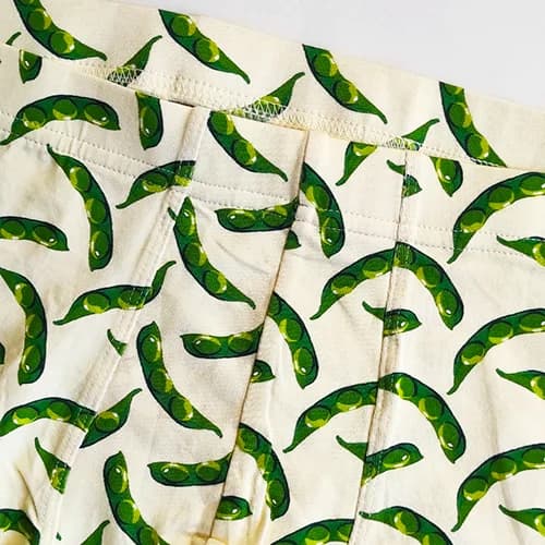 شورت مردانه پادار H&M اورجینال طرح لوبیا سبز — تصویر ۲