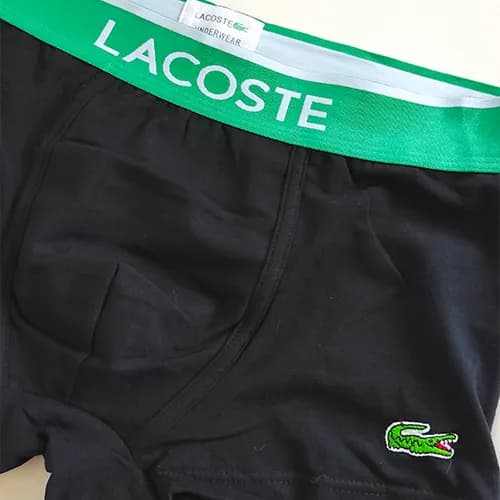 پک پرمیوم 4 تایی شورت مردانه لاگوست Lacoste اورجینال باکسر بریف Premium — تصویر ۸