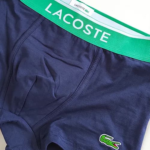 پک پرمیوم 4 تایی شورت مردانه لاگوست Lacoste اورجینال باکسر بریف Premium — تصویر ۹