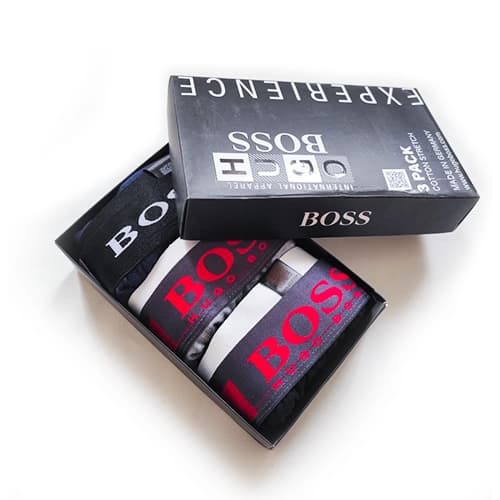 پک لاکچری 3 عددی شورت مردانه پادار هوگو بوس Hugo Boss ترک — تصویر ۲