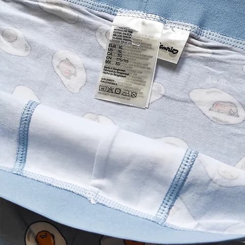شورت مردانه پادار H&M اورجینال طرح نیمرو زمینه آبی — تصویر ۳