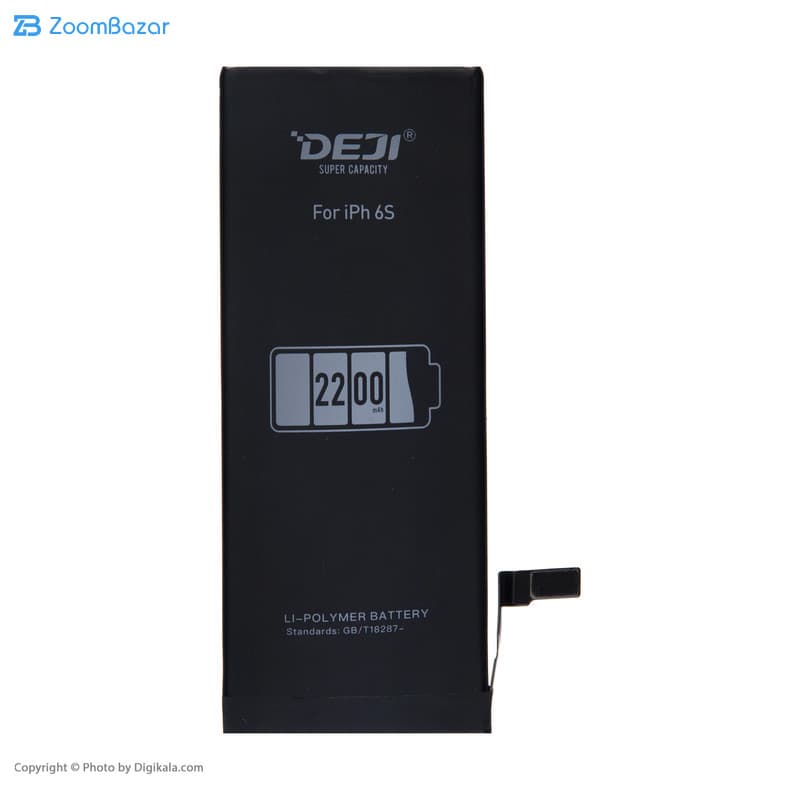 باتری موبایل دجی مدل DJ-IPH6S ظرفیت 2200 میلی آمپر ساعت مناسب برای گوشی موبایل اپل iPhone 6S — تصویر ۲