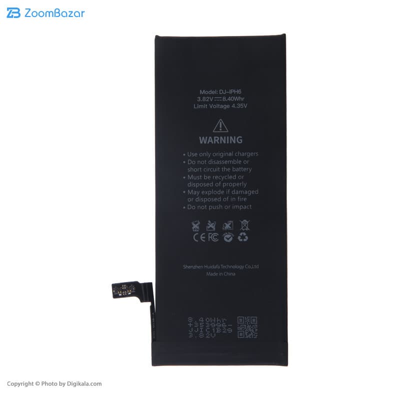 باتری موبایل دجی مدل DJ-IPH6G ظرفیت 2200 میلی آمپر ساعت مناسب برای گوشی موبایل اپل iPhone 6 — تصویر ۲