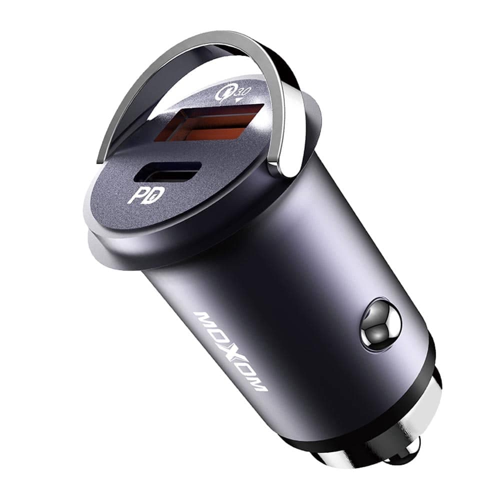 شارژر فندکی 33W USB + PD مدل MOXOM MX-VC08 — تصویر ۳