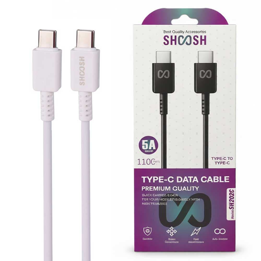 کابل فست شارژ تایپ سی شوش SHOOSH SH202C 5A 110CM