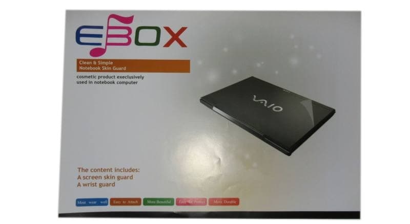 برچسب محافظ پشت لپ تاپ مدل Ebox مناسب لپ تاپ 15.6 اینچی
