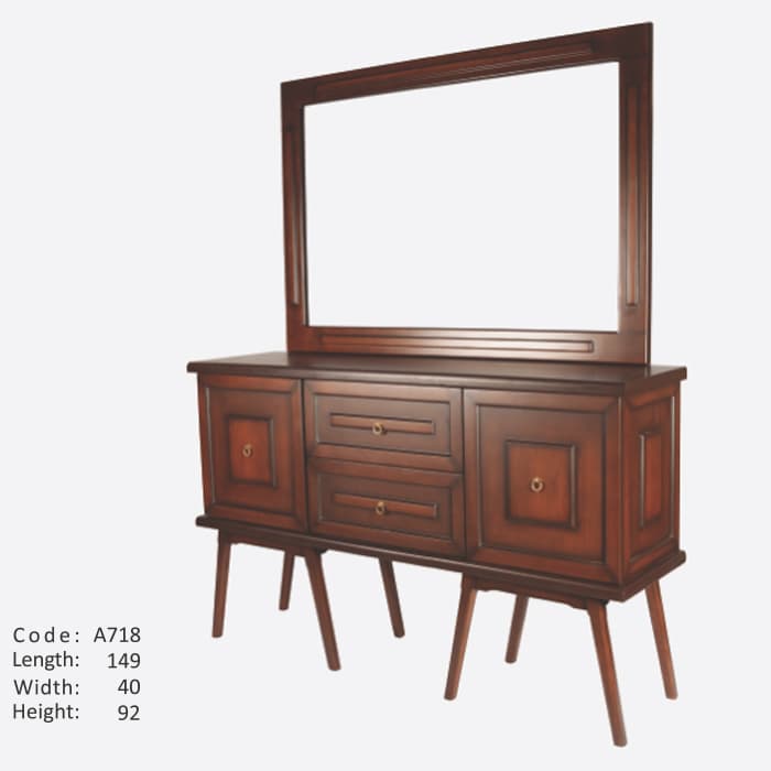 آینه کنسول بزرگ چوبی کد IGA-A718