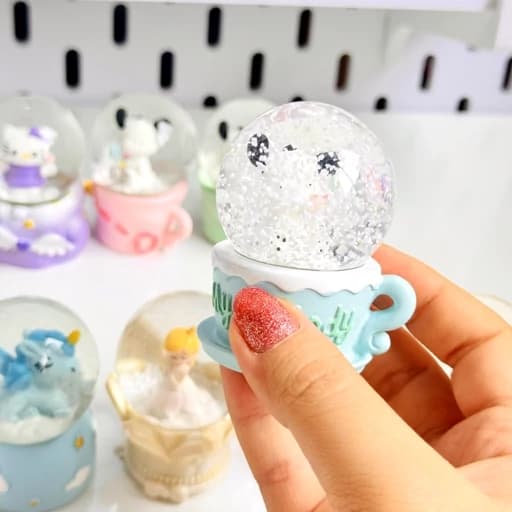 گوی چراغدار فیگور مینی کوچک فانتزی کیوت طرح جوجه خرگوش قطر سه سانت — تصویر ۵