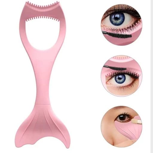 شابلون خط چشم و ریمل پری دریایی سیلیکونی ابزار ریمل زدن راحت — تصویر ۶