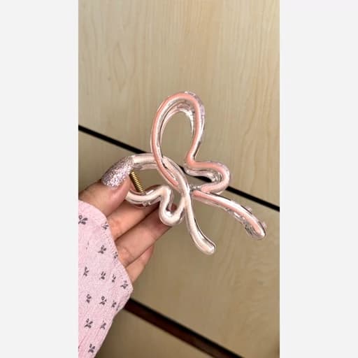 کیلیپس کره ای پروانه وارداتی سایز بزرگ فانتزی کیوت زنانه گیره مو دخترانه کلیپس پاپیونی پروانه پرنسسی — تصویر ۴