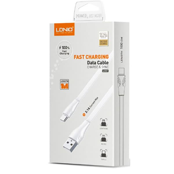 کابل شارژر LDNIO TYPE-C مدل LS551