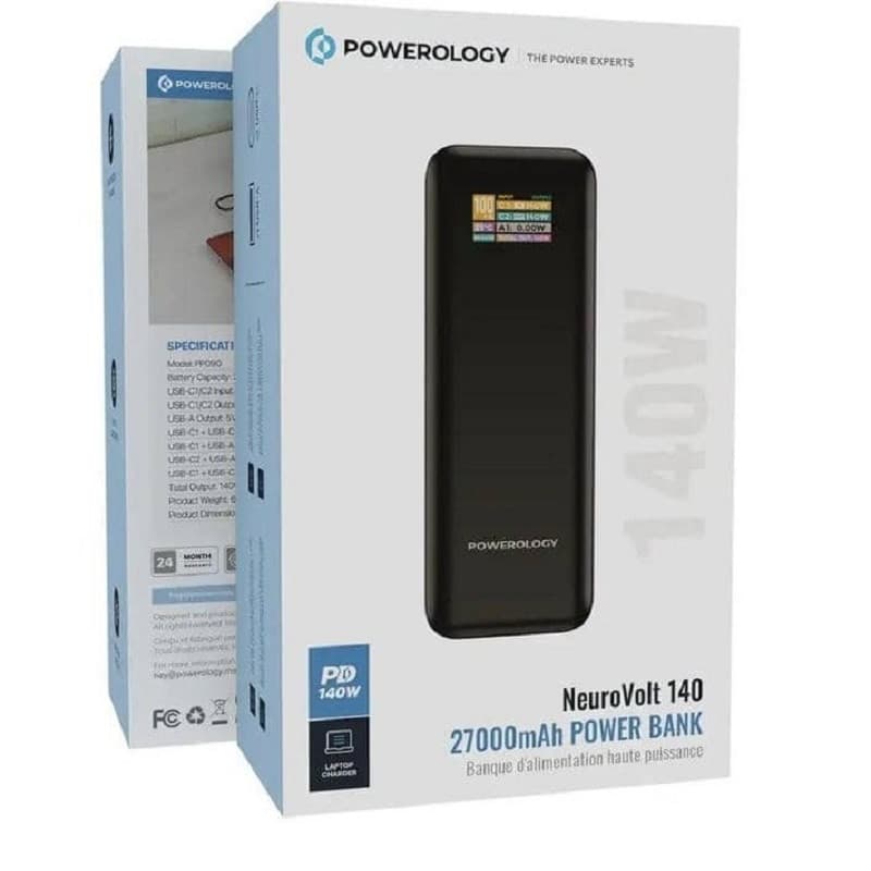 پاوربانک پاورلوژی 27000 میلی‌ آمپر 140 وات مدل NeuroVolt 140 PP090 — تصویر ۸