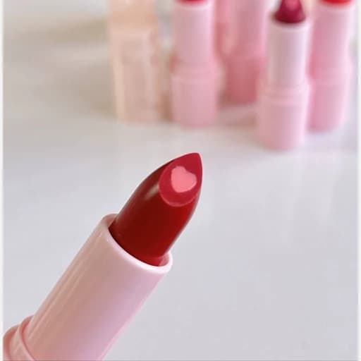 بالم لب قلبی فانتزی کیوت پینترستی صورتی رژ قلب دار پینترستی موم عسل نرم کننده آبرسان و مرطوب کننده لب ها — تصویر ۲