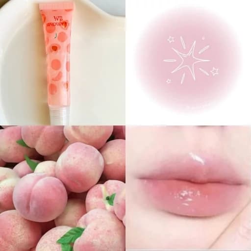 برق لب هلو تیوپی فانتزی کیوت پینترستی رایحه ملیح دخترانه آبرسان و نرم کننده لبها ویتامینه لب — تصویر ۵
